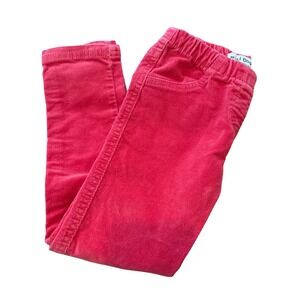 Mini Boden Girls Pink Corduroy Slim Pants Elastic Waist 5Y